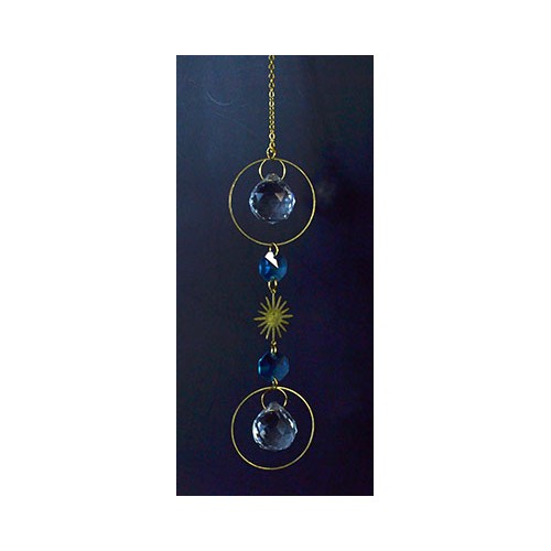 13 Inch Blue and White Sun Catcher