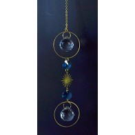 13 Inch Blue and White Sun Catcher