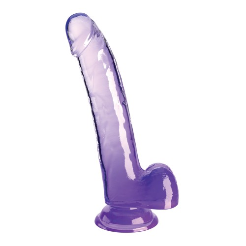 King Cock Clear 9" Cock with Realistic Design and Suction Cup