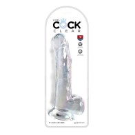 King Cock Clear 9" Cock con Testículos