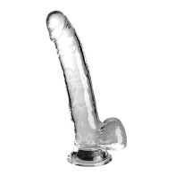 King Cock Clear 9" Cock con Testículos