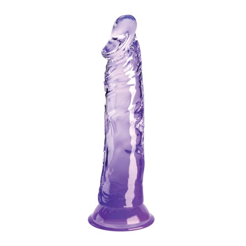 King Cock Clear 8" Dildo Purple