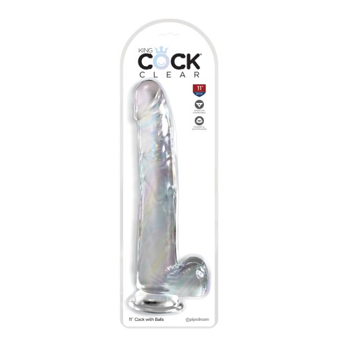 King Cock Clear 11" con Testículos