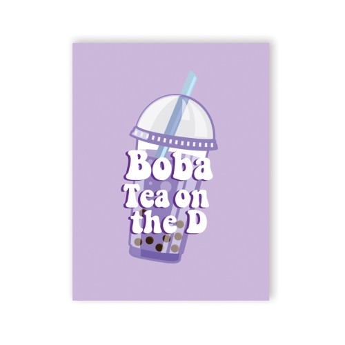 Boba D Greeting Card for Any Occasion