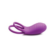 Anillo para el Pene de Silicona Curve Toys Gossip Love Loops 10X con Control Remoto - Violeta