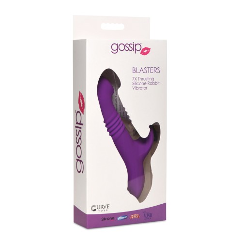 Curve Toys Gossip Blasters 7X Thrusting Vibrator Violet