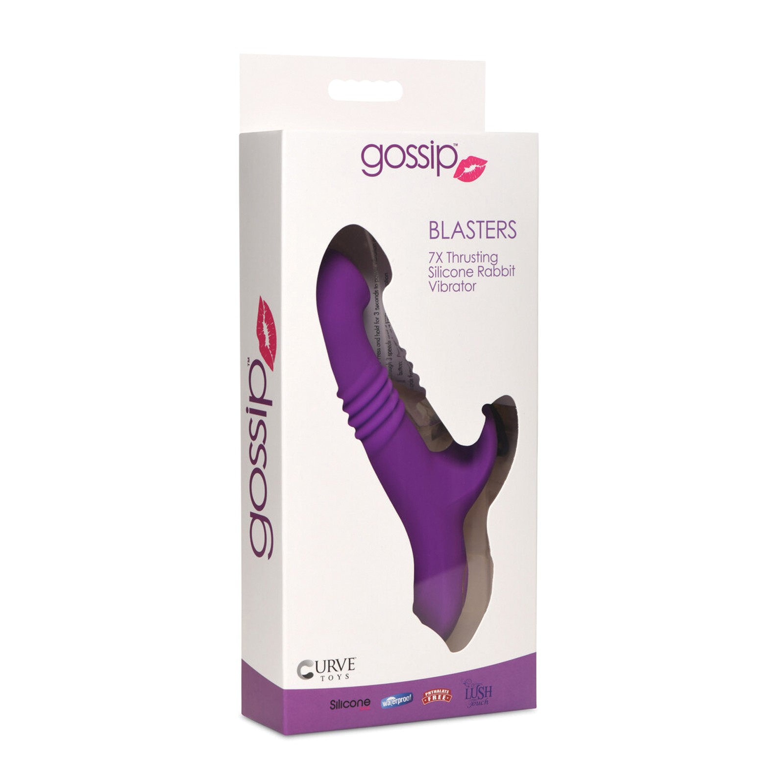 Curve Toys Gossip Blasters 7X Thrusting Vibrator Violet