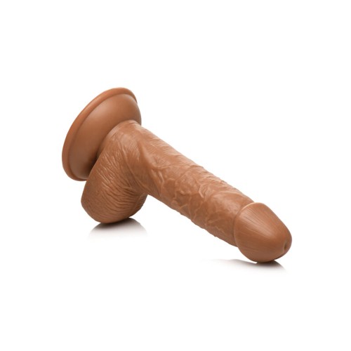 Curve Toys Baseball Dildo 7 Inch Tan