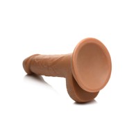 Curve Toys Baseball Dildo 7 Inch Tan