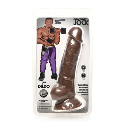 Curve Toys Jock Weightlifting Wesley Dildo - Dark