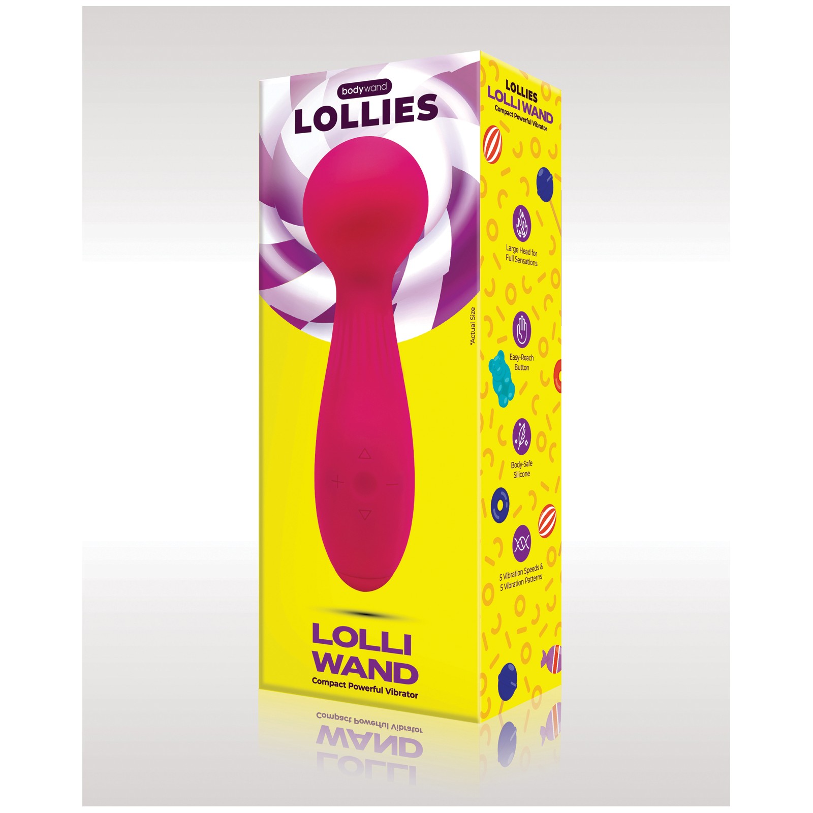 Lolli Wand Powerful Clitoral Vibrator in Pink