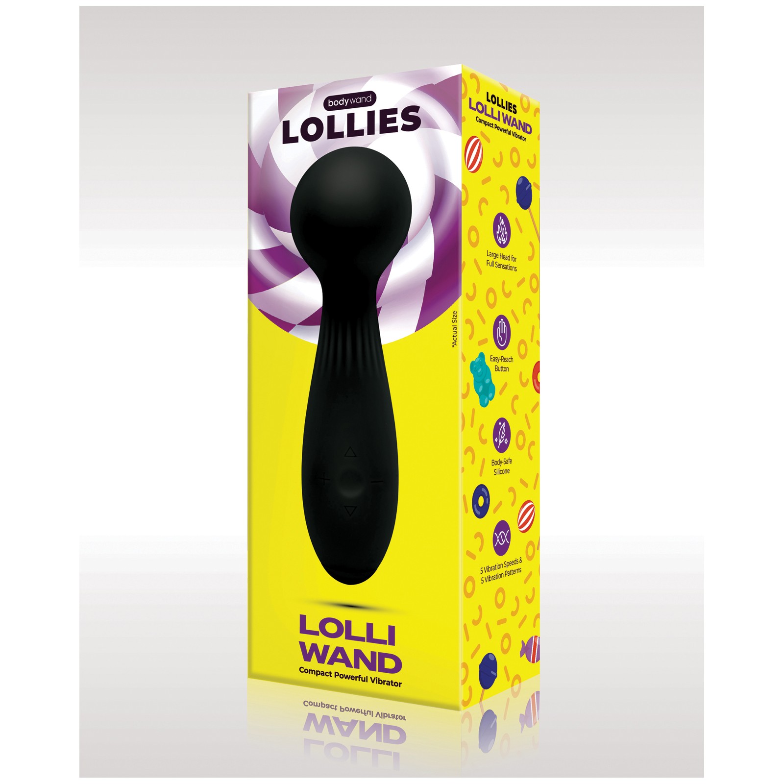 Bodywand Lolli Wand Vibrator Black