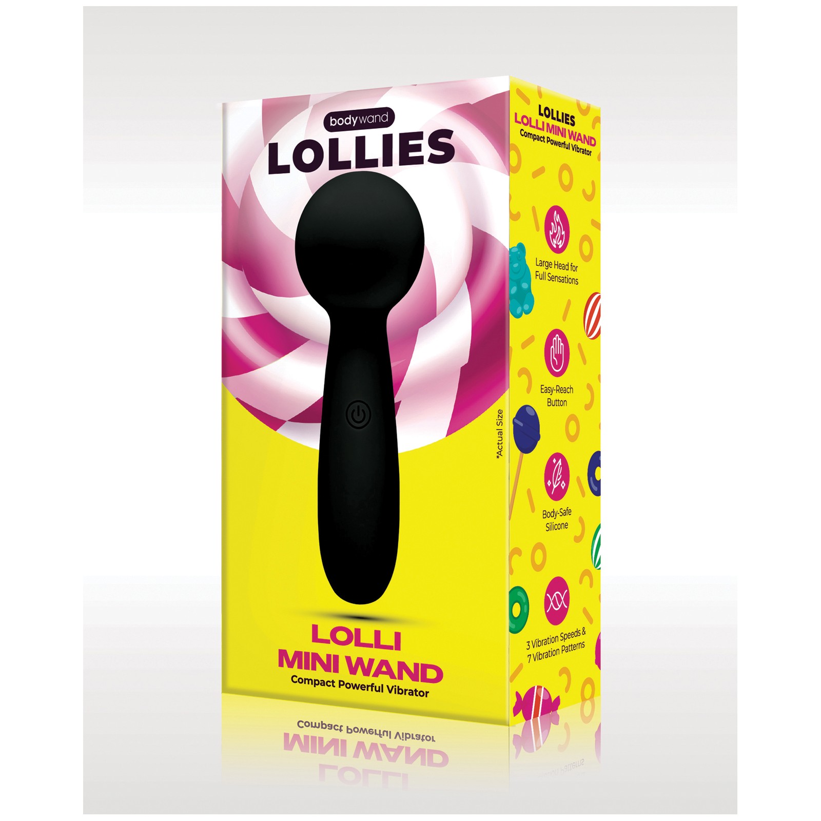 Bodywand Lolli Mini Vibrador de Varita Negro