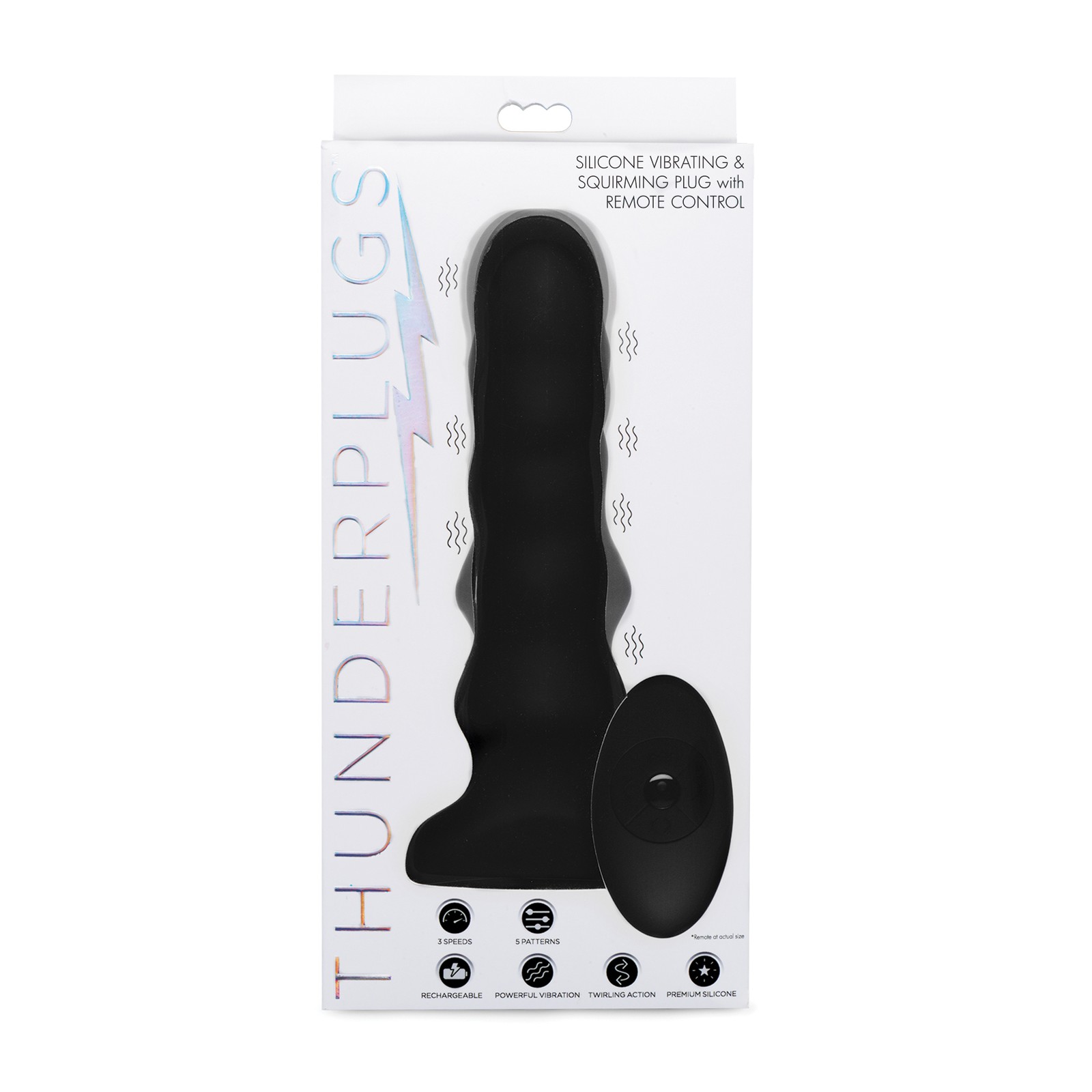 ThunderPlugs Silicone Vibrating Plug with Remote