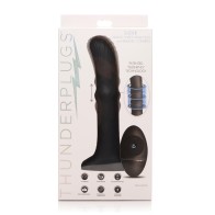 Vibrador ThunderPlugs con Control Remoto Negro