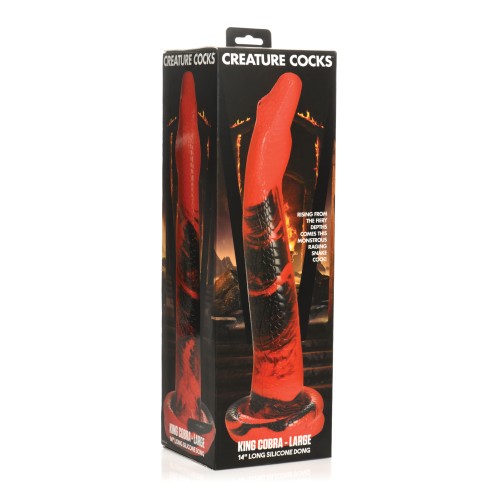 Creature Cocks King Cobra Large Silicone Dildo for Intense Pleasure