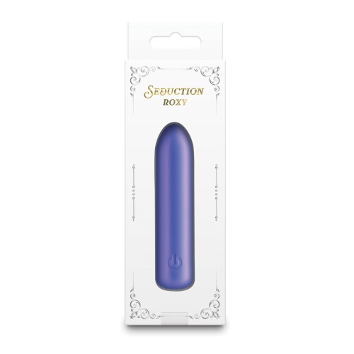 Mini Vibrador Seduction Roxy Azul Metálico