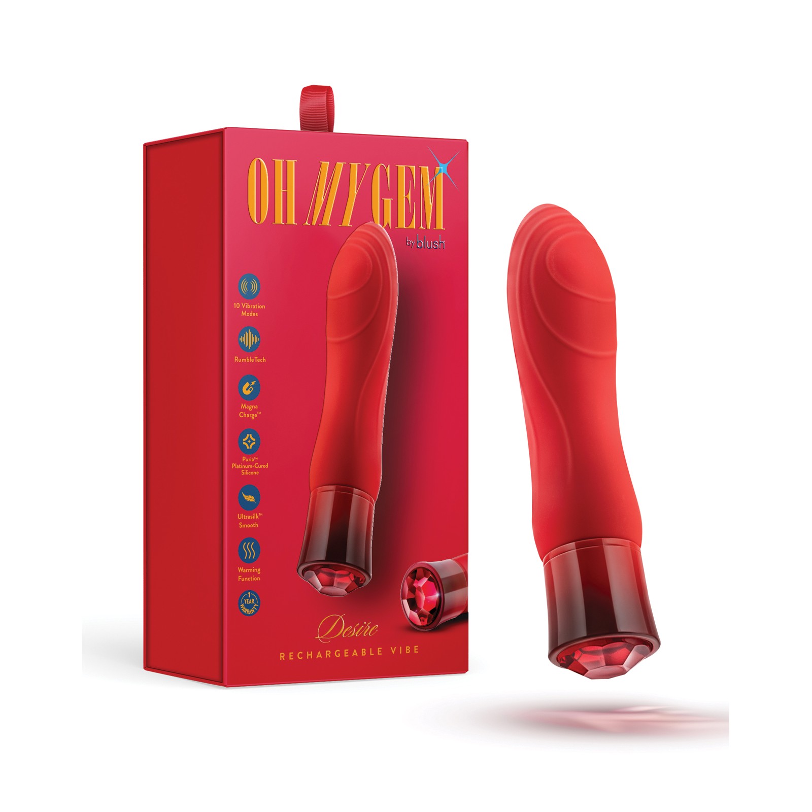 Blush Oh My Gem Vibrador Térmico Ruby