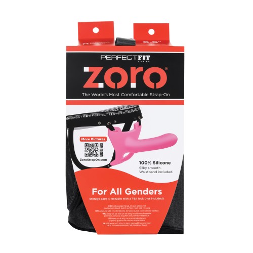 Perfect Fit Zoro 5.5" Strap On with Case - Pink