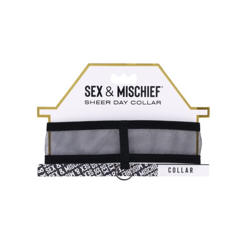 Sex & Mischief Sheer Day Collar - Stylish Accessory