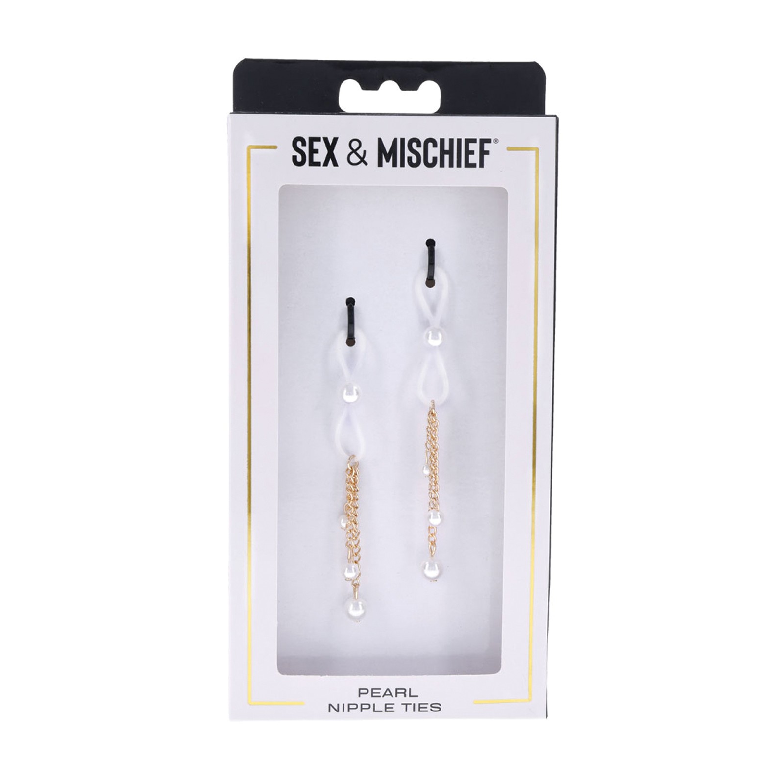 Cadenas de Pezones de Perlas Sex & Mischief Ajustables