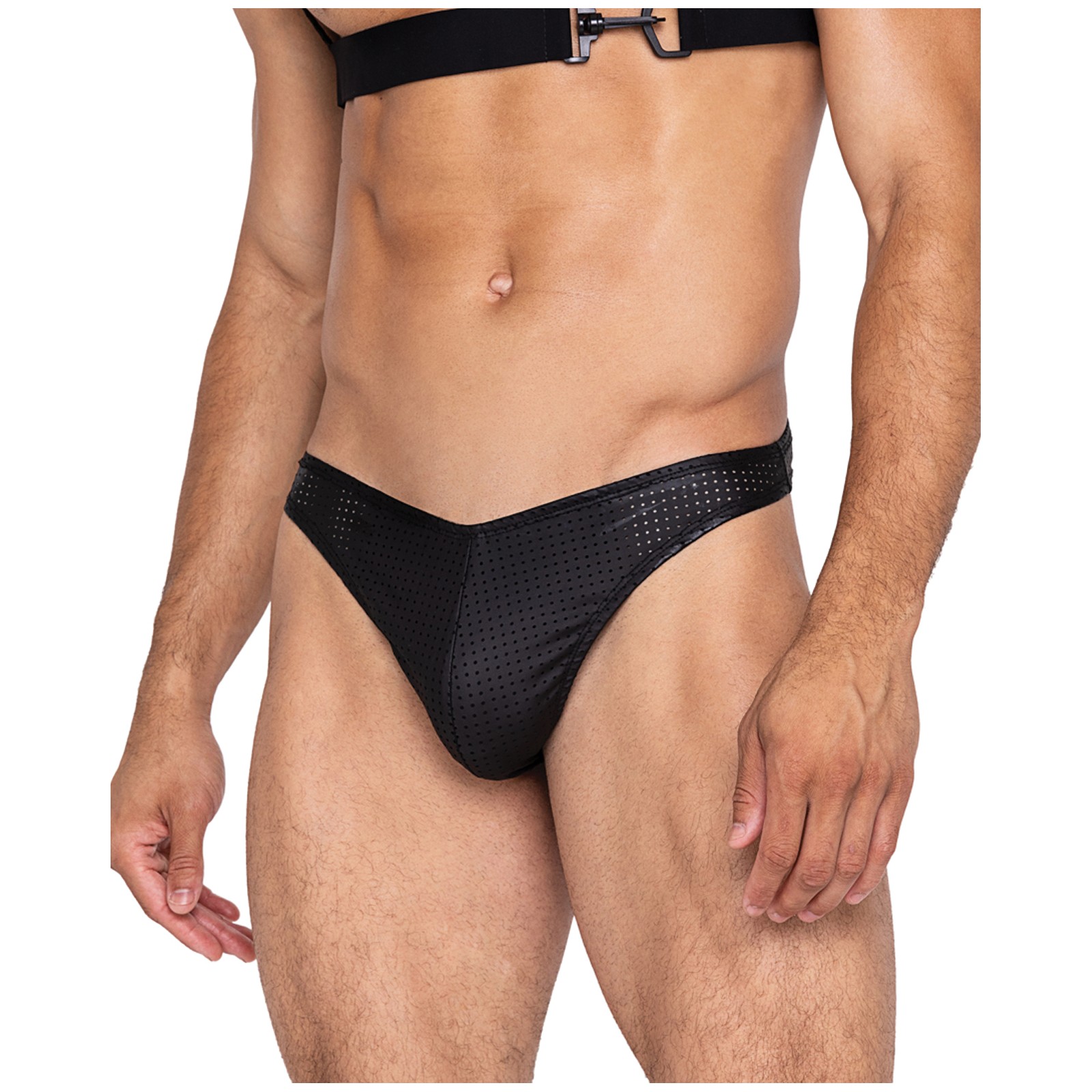 Master Thong with Contoured Pouch - Black Large