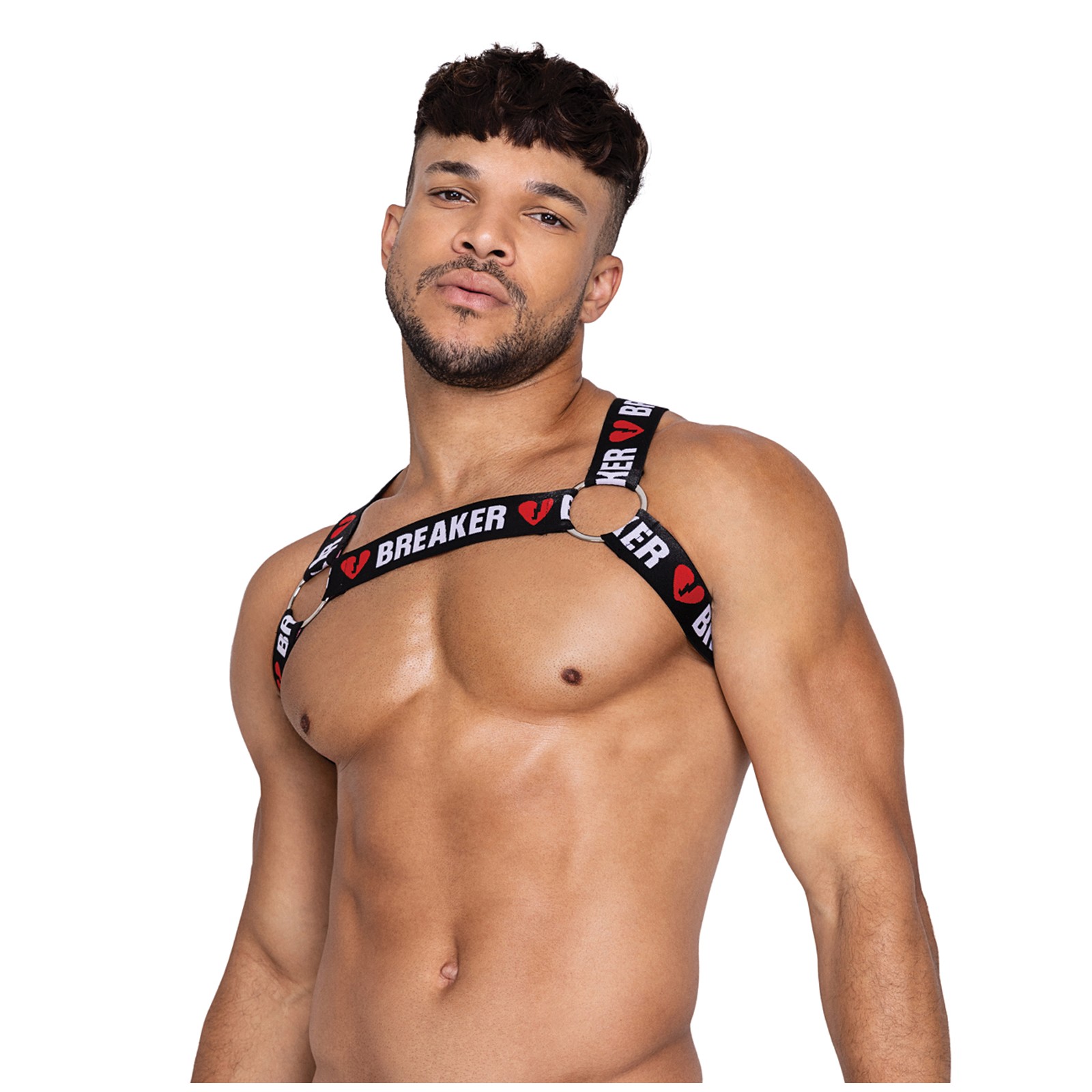 Heartbreaker Strap-On Harness with O-Ring - Black Red