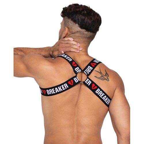 Heartbreaker Strap-On Harness with O-Ring - Black Red