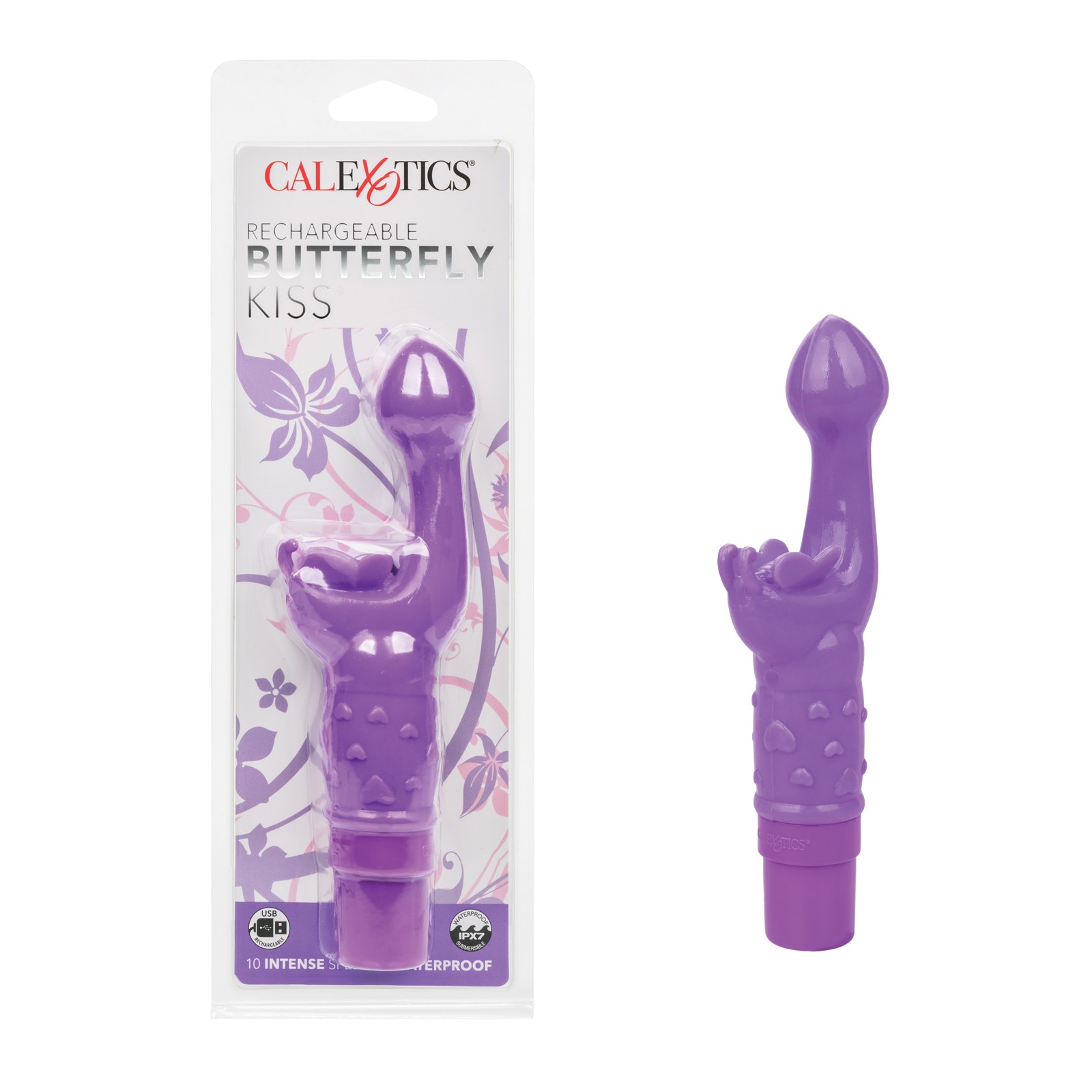 Rechargeable Butterfly Kiss Purple Vibrator