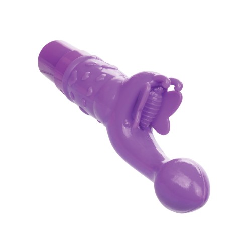 Mariposa Beso Vibrador Recargable Púrpura