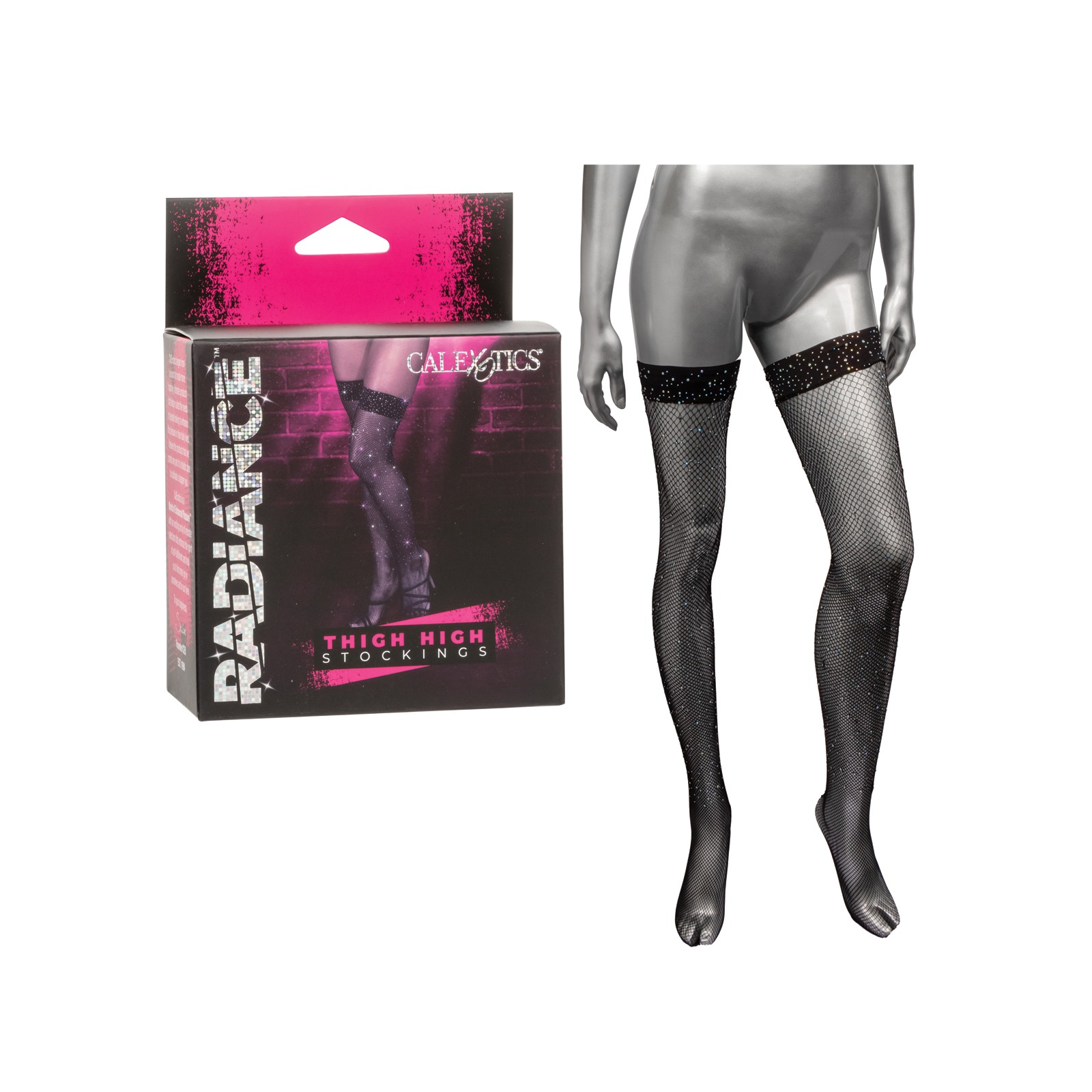 Radiance Thigh High Stockings Black O/S