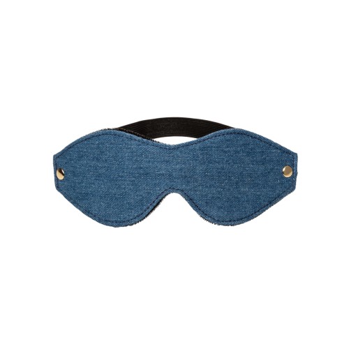 Ride 'Em Premium Denim Eye Mask