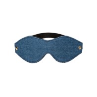 Ride 'Em Premium Denim Eye Mask