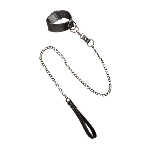 Euphoria Collection Collar with Chain Leash for BDSM Fun