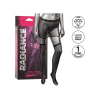 Radiance Garter Skirt with Thigh Highs Black