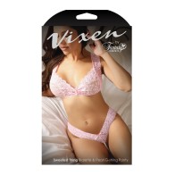 Vixen Lace Bralette and Pearl G-string for Seductive Style