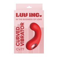 Luv Inc. Curved Vibrator for Pleasurable Fun