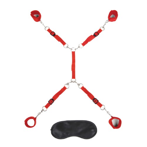 Lux Fetish 7 Piece Bed Spreader Red