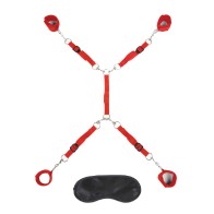 Juego de 7 Piezas Lux Fetish para la Cama Rojo