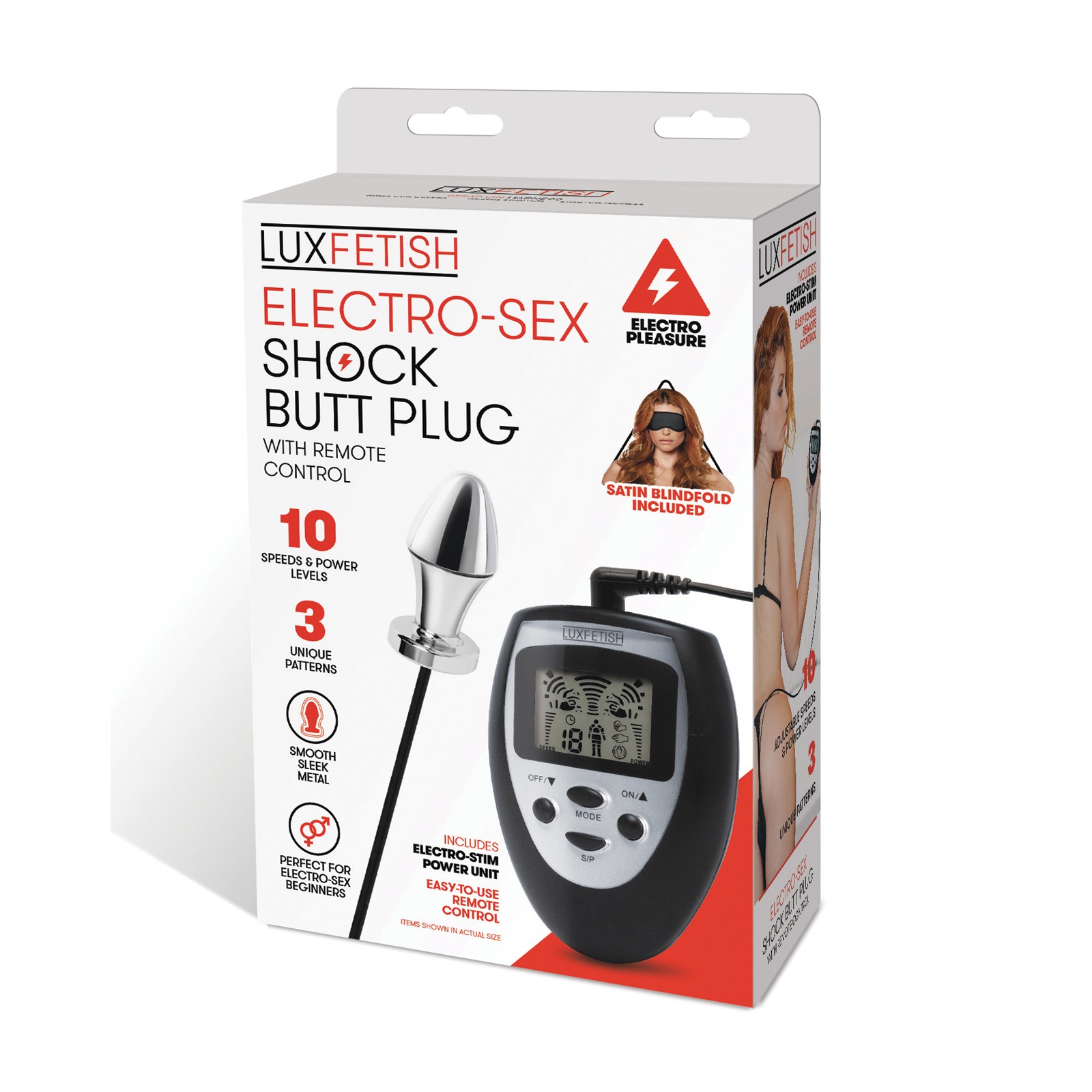 Plug Anal de Electrosexo con Control Remoto