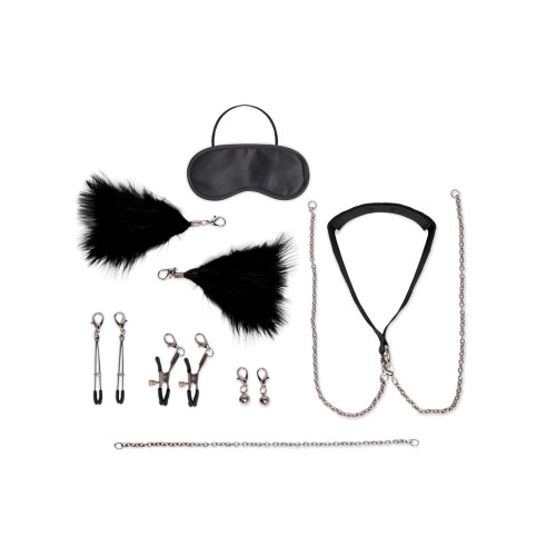 Lux Fetish 12 pc Interchangeable Collar & Nipple Clips Set