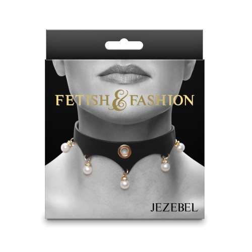 Collar Jezebel Fetish y Fashion Negro