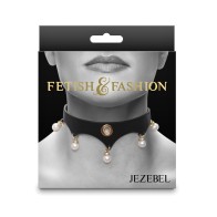 Collar Jezebel Fetish y Fashion Negro