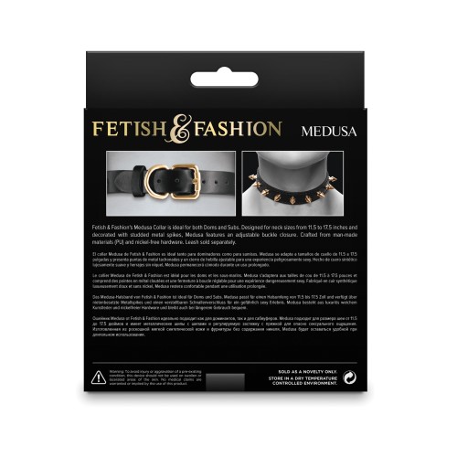 Fetish Fashion Medusa Collar Black