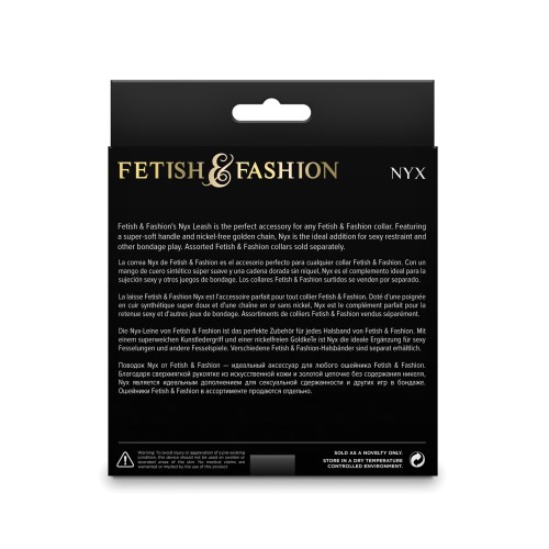 Correa Nyx Fetish Fashion Accesorio Negro