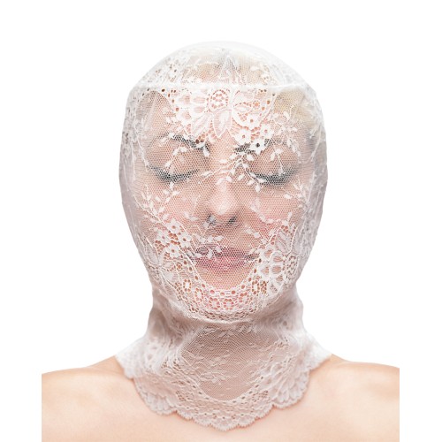 Fetish Fashion Lace Hood White