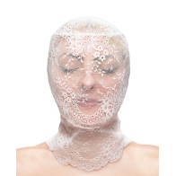 Fetish Fashion Lace Hood White