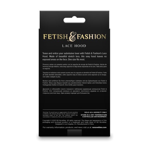 Fetish and Fashion Lace Hood