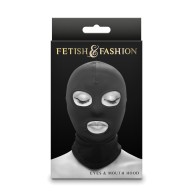 Fetish & Fashion Eyes & Mouth Hood - Black