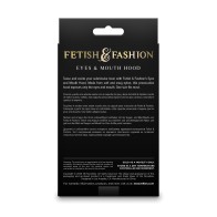 Fetish & Fashion Eyes & Mouth Hood - Black